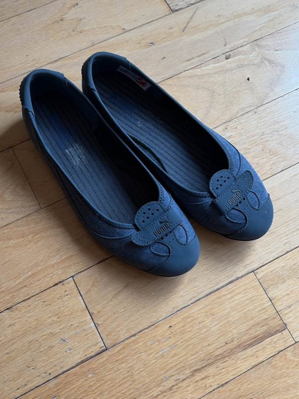 Women's Puma Navy Blue Ballet Flats